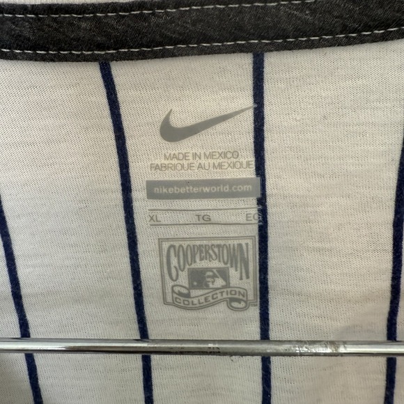 Nike Kansas City Royals‎  T-Shirt Women XL Cooperstown Striped KC Baseball - Picture 3 of 9